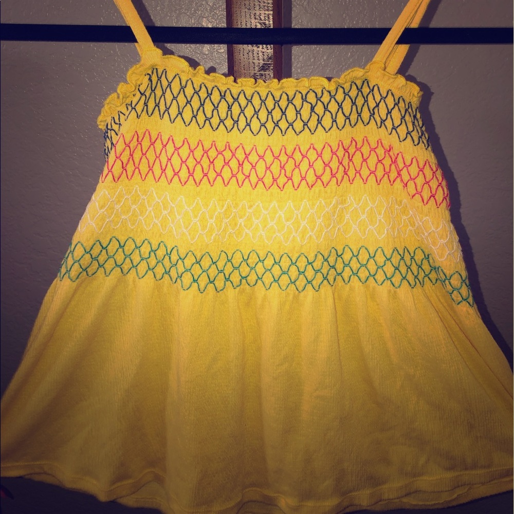 No boundaries yellow spaghetti strap